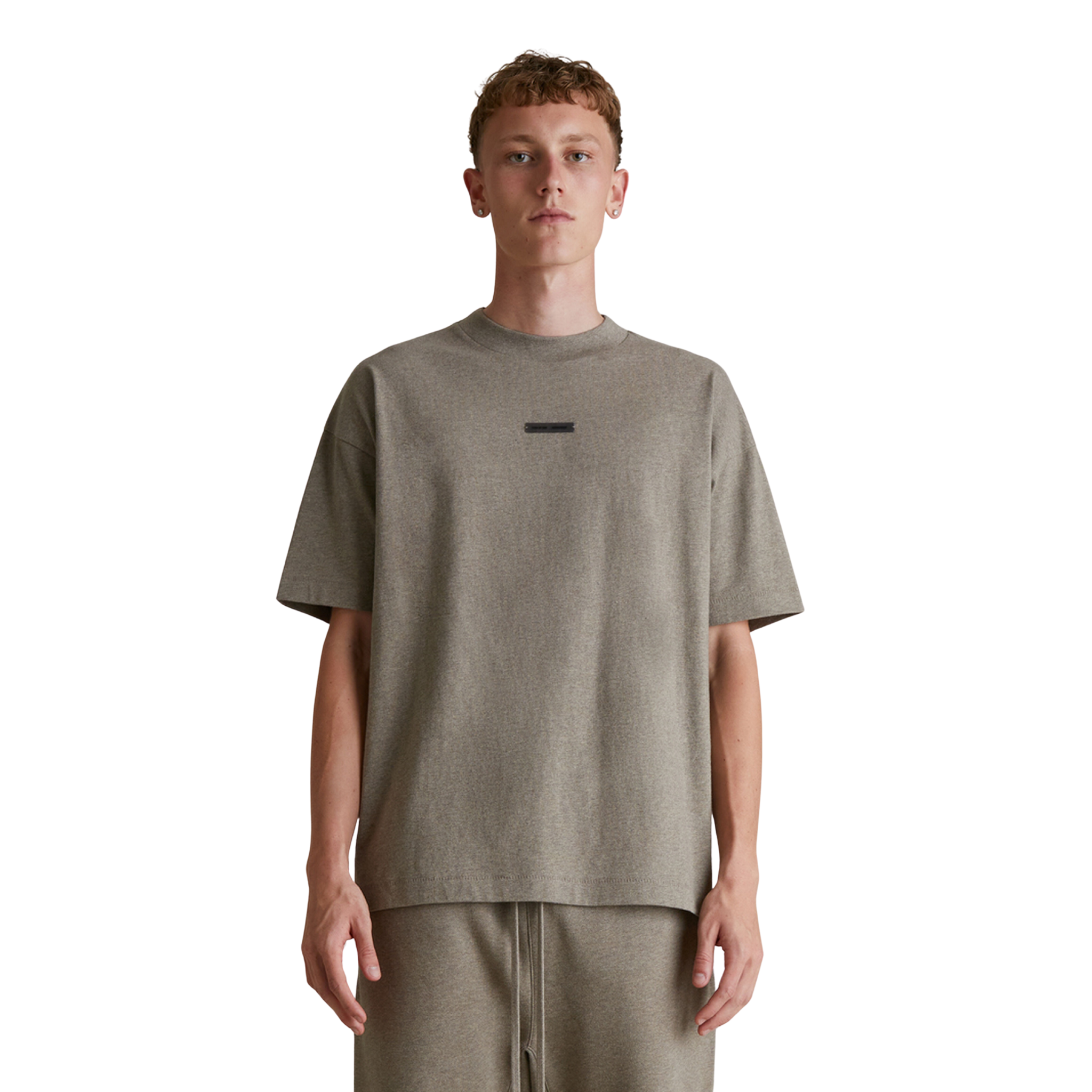 FEAR OF GOD ESSENTIALS 2025 METALLIC-LOGO T-SHIRT